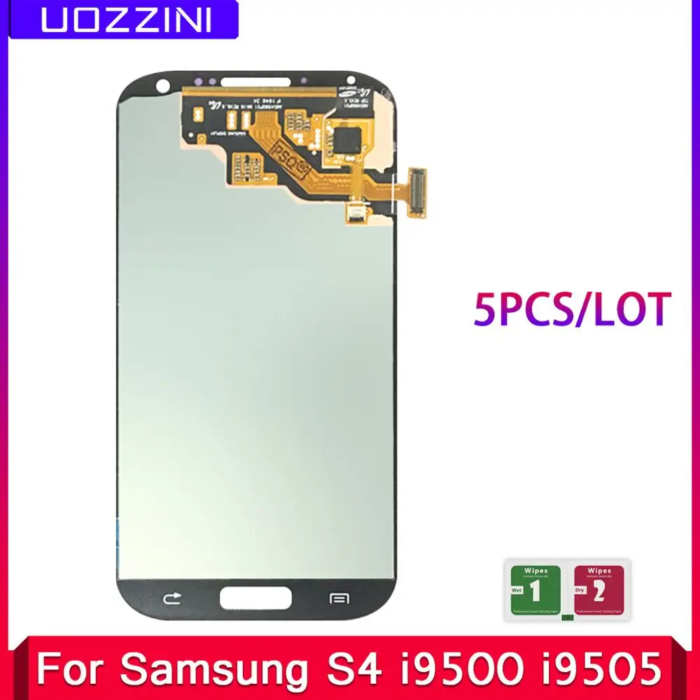 5 шт./лот Super AMOLED для Samsung Galaxy S4 i9500 i9505 i9506 i337 ЖК-дисплей с сенсорным экраном и