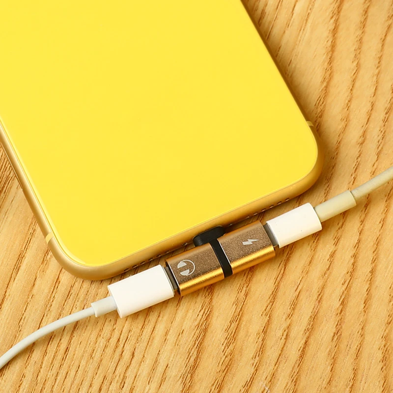 2 в 1 двойной порт аудио Зарядка Наушники адаптер мини конвертер для iPhone 7 8 Plus X |