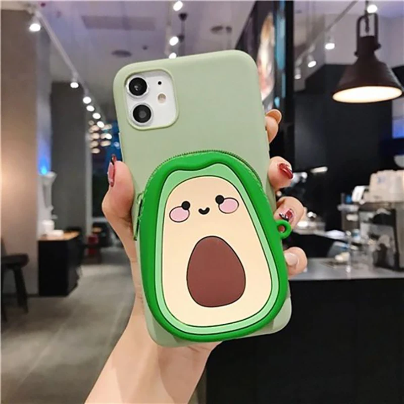 3D кремния портмоне сумки Мягкий силиконовый чехол с рисунком из мультфильма для