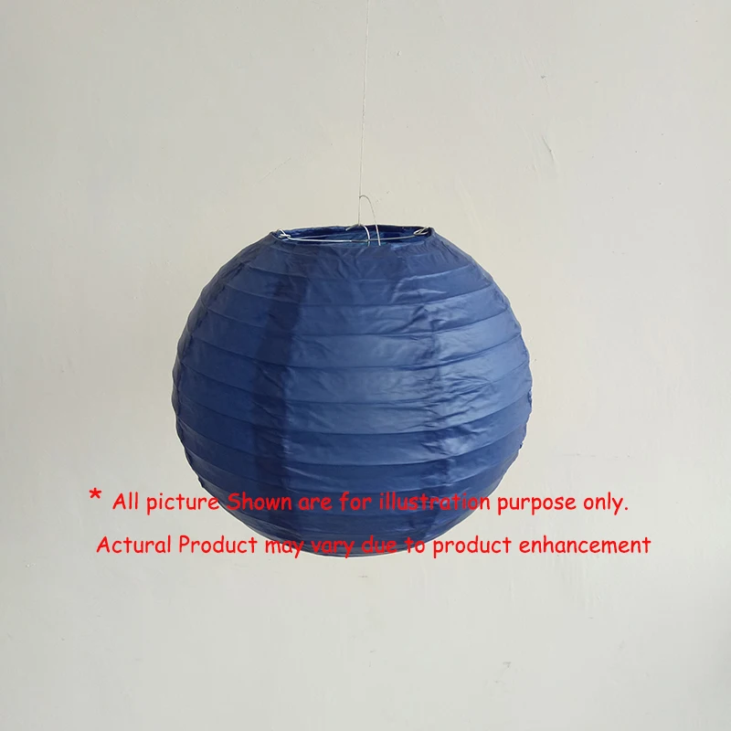 20 шт. бумажные фонарики размером 6-12 дюймов темно-синего и бежевого цвета