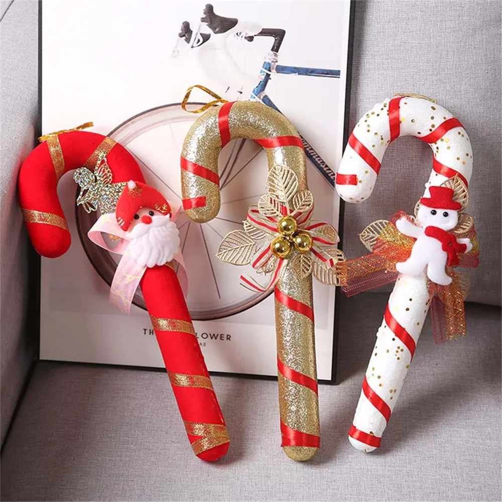 

Большая трость для конфет, рождественские трости, украшения для рождественской елки для домашвечерние, новогодние и Рождественские Елочны...