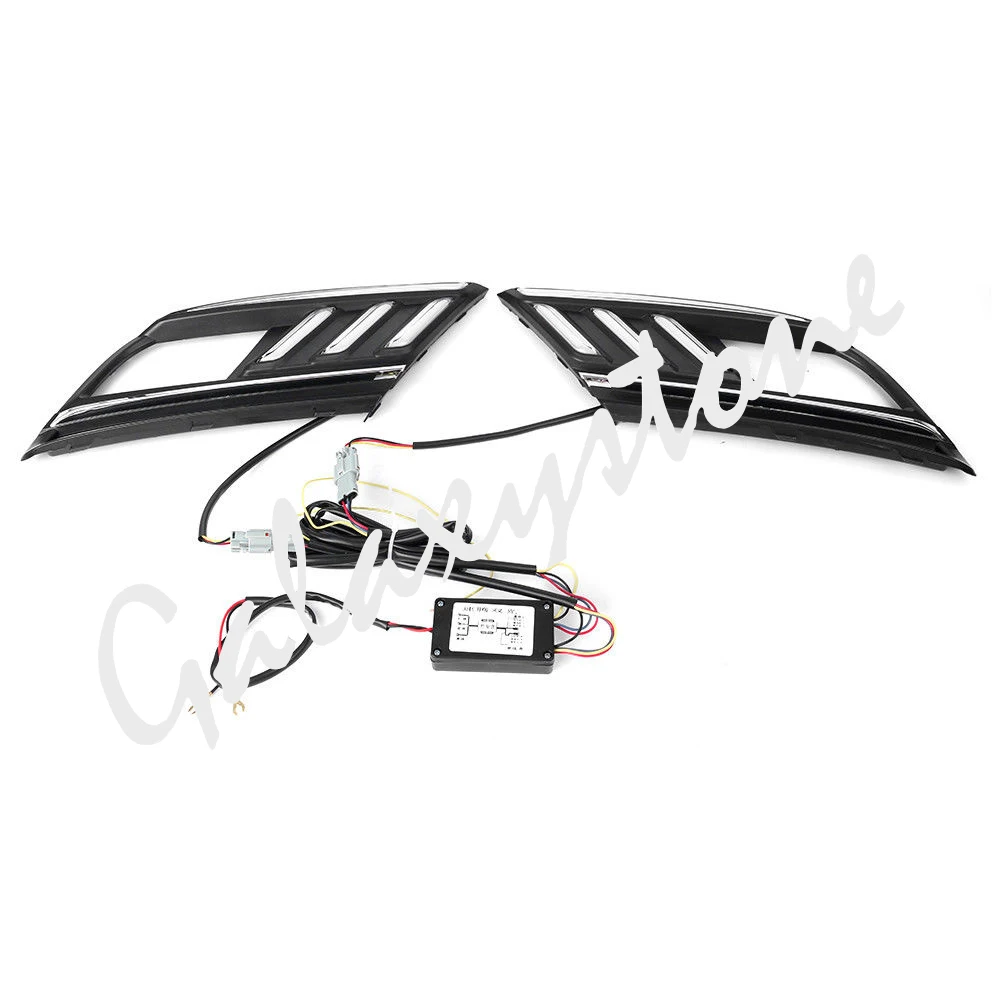 Светодиодный налобный фонарь DRL дневные ходовые огни с указателем поворота