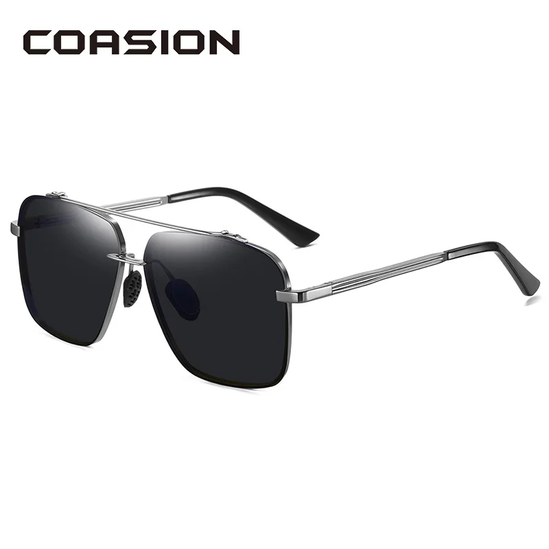 Мужские солнцезащитные очки COASION брендовые поляризационные с градиентными