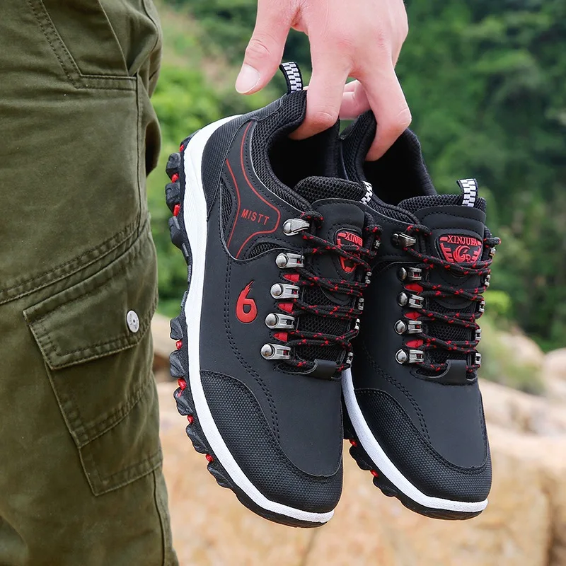 

Hot Sale Men Casual Shoes Male Fashion Breathbale Sneakers Outdoor Hiking Lace Up Shoes Male Moccasins Men Leather Sneakers698