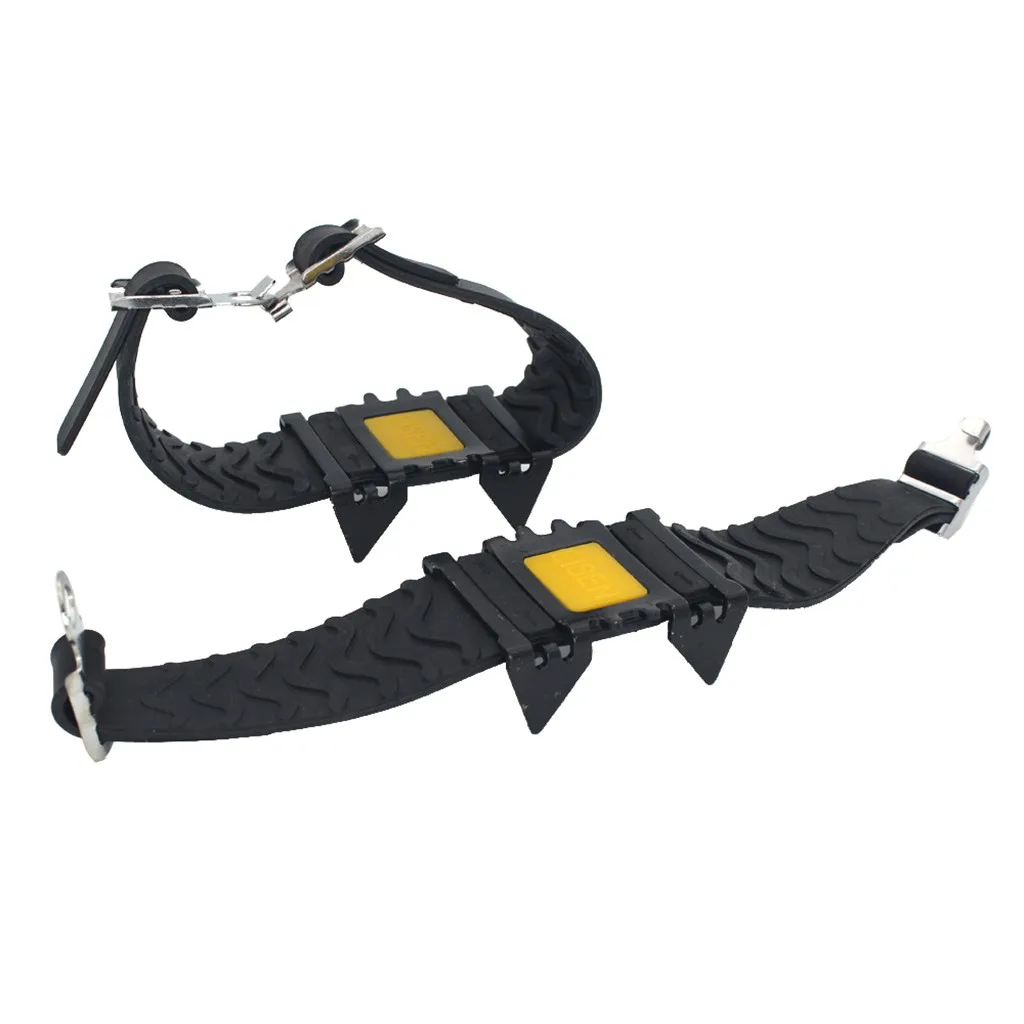 Нескользящие шипы для снега льда альпинизма зажимы обувь когти ходьбы