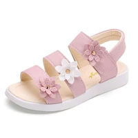 childrens shoes summer style children sandals girls princess beautiful flower shoes kids flat sandals baby girl gladiator soft