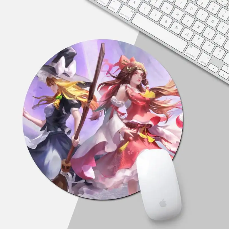 

Fashion Touhou Project Anime Laptop Gaming Mice Mousepad Round Non-slip Cushion