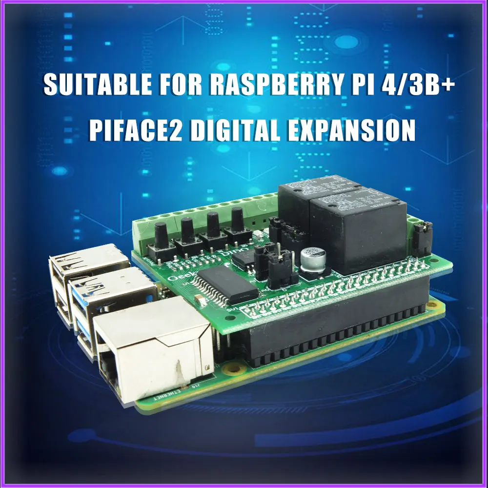 Плата расширения вывода цифрового входа Raspberry Pi 4 модуль DIDO для Model B / 3B + 2B A Прямая
