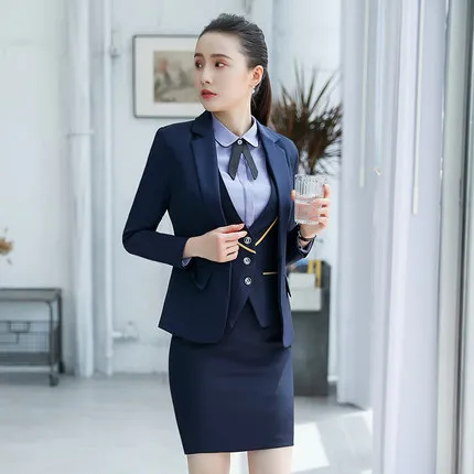 Новый отель профессиональный костюм жилет юбка КТВ официант Рабочая Униформа