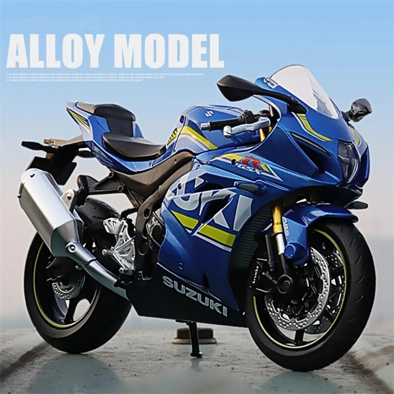 Новинка 1:12 SUZUKI GSX R1000 Racing модель мотоцикла литая искусственная коллекция из