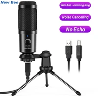 new bee dm18 usb microphone condenser mic pc professional usb mic for computer laptop gaming streaming recording studio youtube
