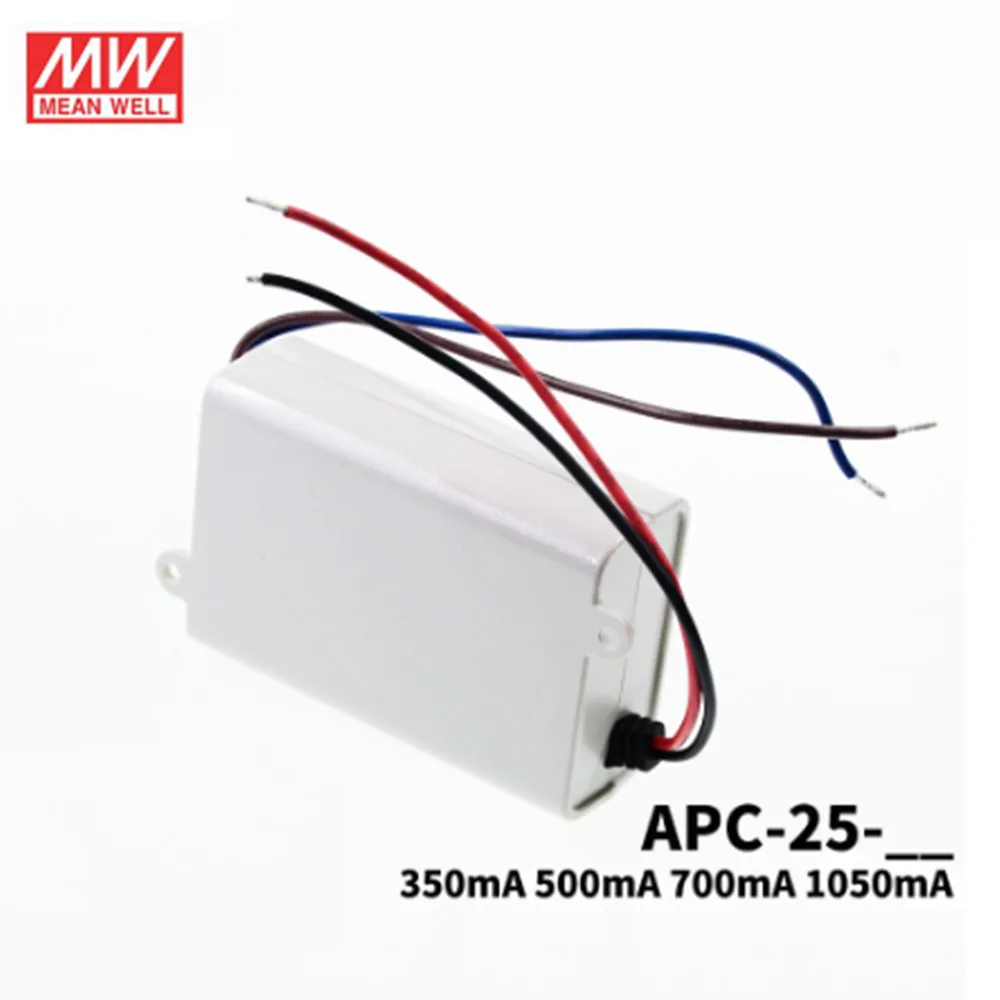 Бренд MEAN WELL представляет APC-25 25Вт один Выход Переключения источника питания 350 500
