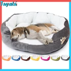 Флисовая кровать для маленьких и средних собак, теплая кровать для домашних питомцев, роскошный домик для щенка, кошки, бульдога, Мопса