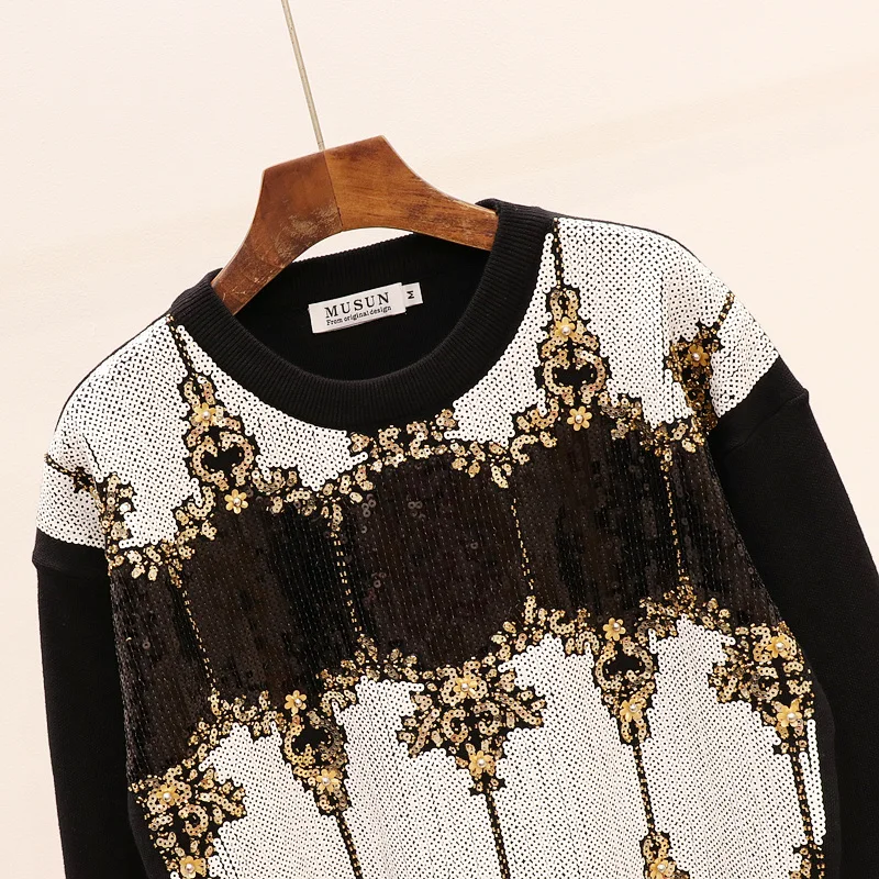 Новинка зимы 2020 Женский комплект 2 шт. вязаный свитер с длинным рукавом и