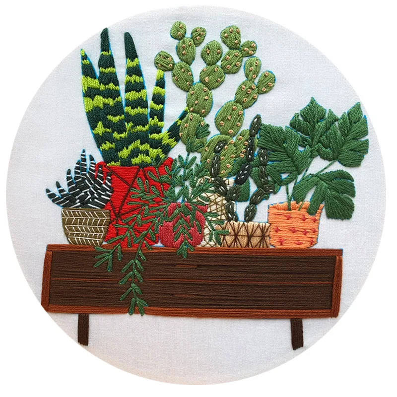 

DIY Children's Crafts Creation Kit Embroidery Plant Flower Embroidery Handicraft Activities for Kids Girls Toys Children Gifts