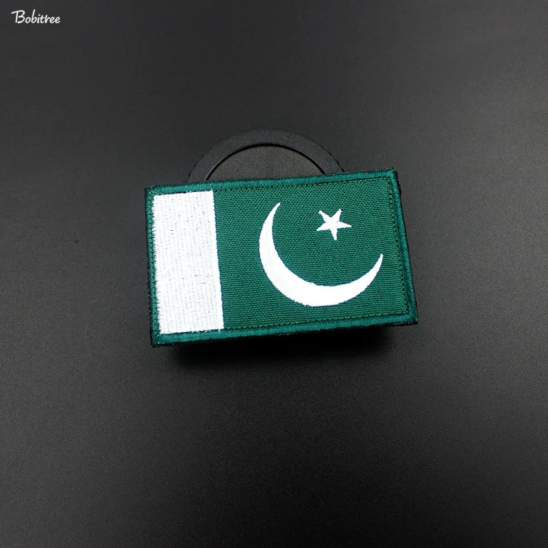 Патчи с пакистанским флагом баннеры вышитые петли крючком 3D наклейки на одежду