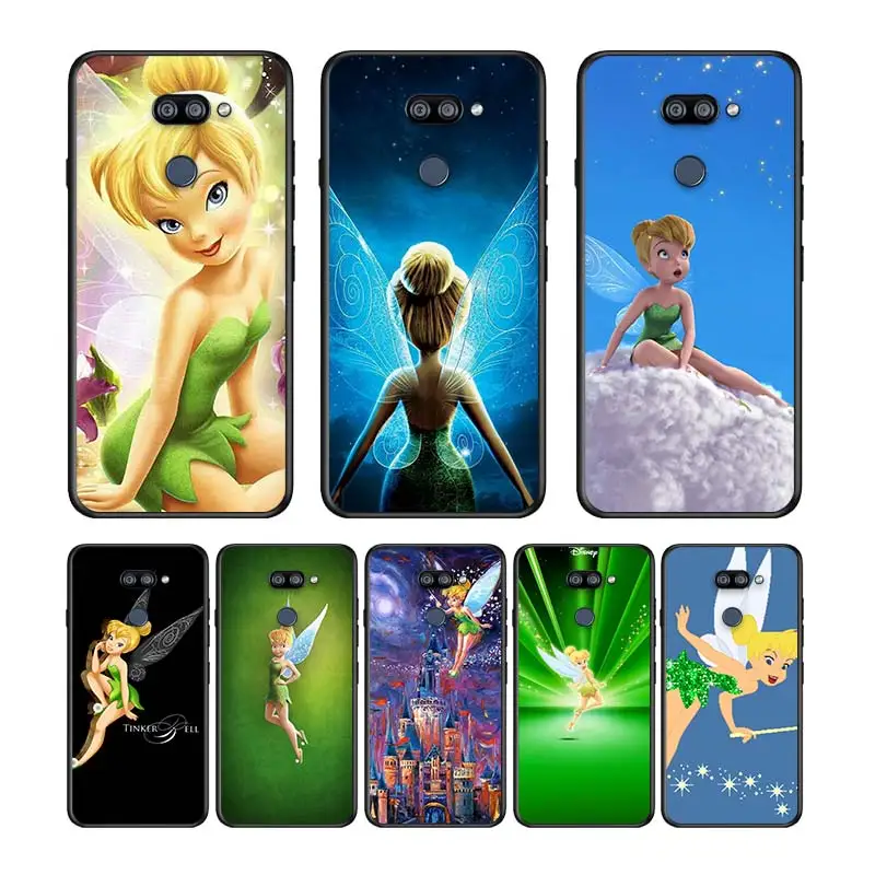 

Disney Tinker Bell For LG K51S K41S K30 K20 2019 Q60 V60 V50 S V40 V30 K92 K42 K22 K71 K61 G8 S ThinQ Black Phone Case