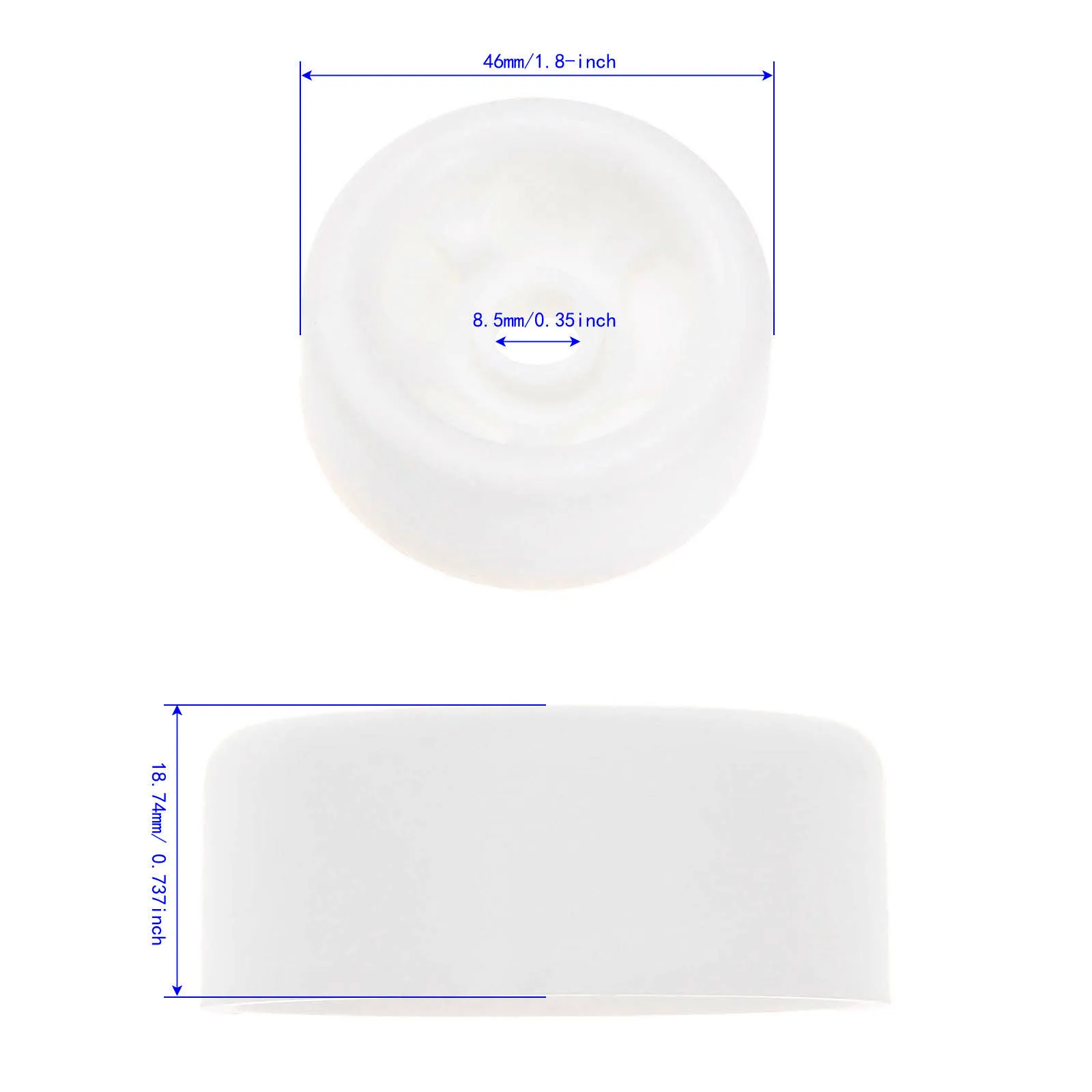 Нижняя стойка для колес посудомоечной машины 2 шт./компл. передний ролик и