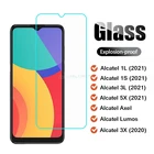 Закаленное стекло для Alcatel 5X 3L 1L 2021 Axel Lumos 3L 3X 2020, 2-1 шт., Защитное стекло для Alcatel 1S 2021