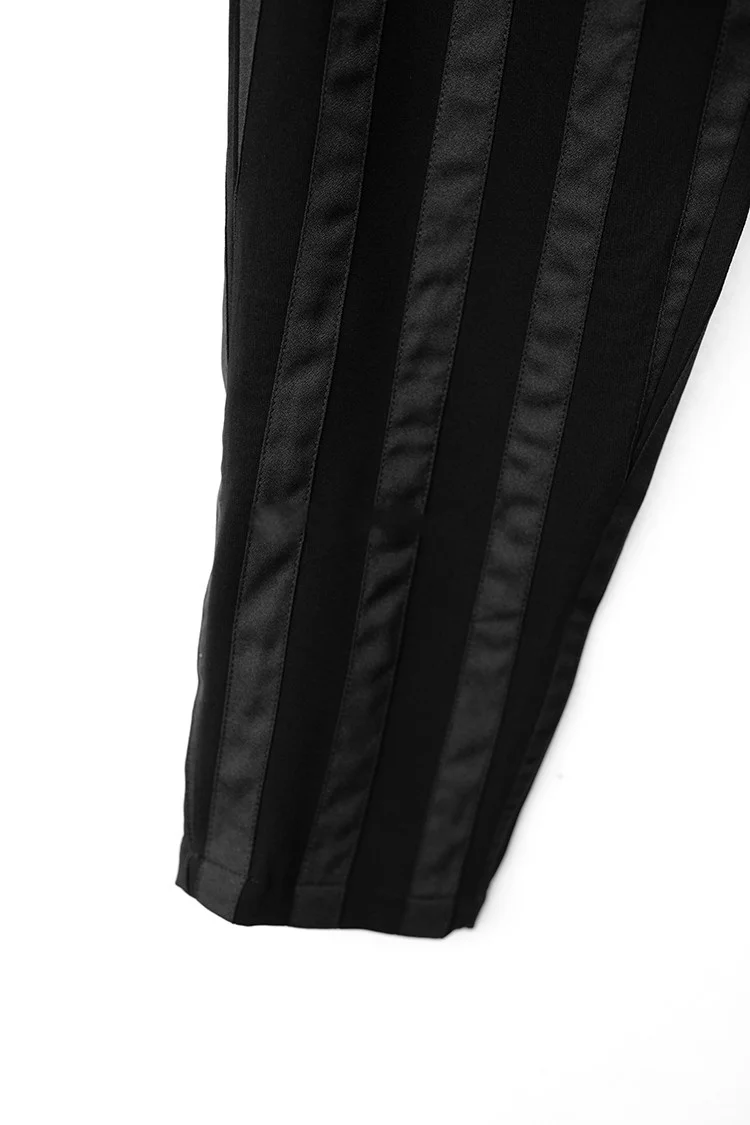 

male new Korean version of loose little feet color striped harem pants personality autumn and winter woolen casual pant