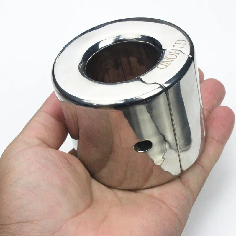 Мужской кулон из нержавеющей стали с мошонкой нажимной блок для яичек Топ винт