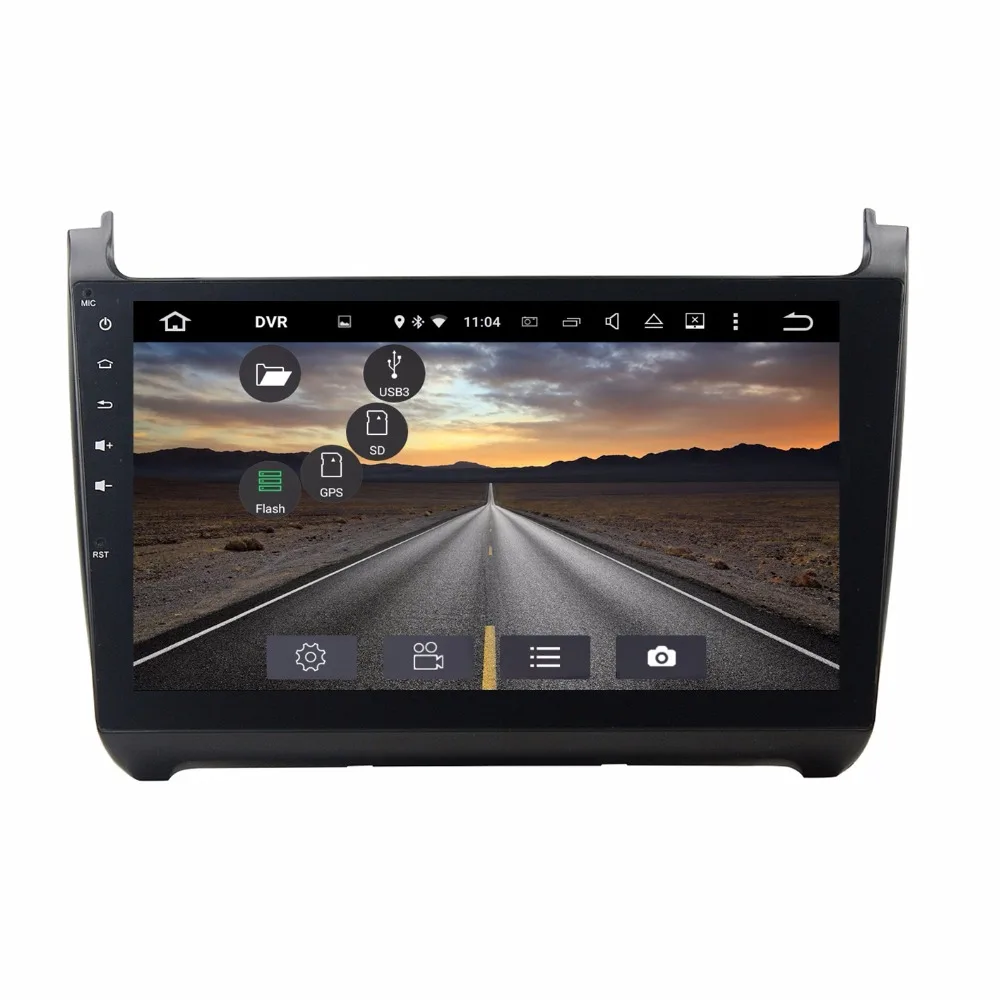 Octa Core 10 1 &quotAndroid 9 0 автомобильное радио DVD GPS для Volkswagen POLO 2015 с 4 Гб оперативной