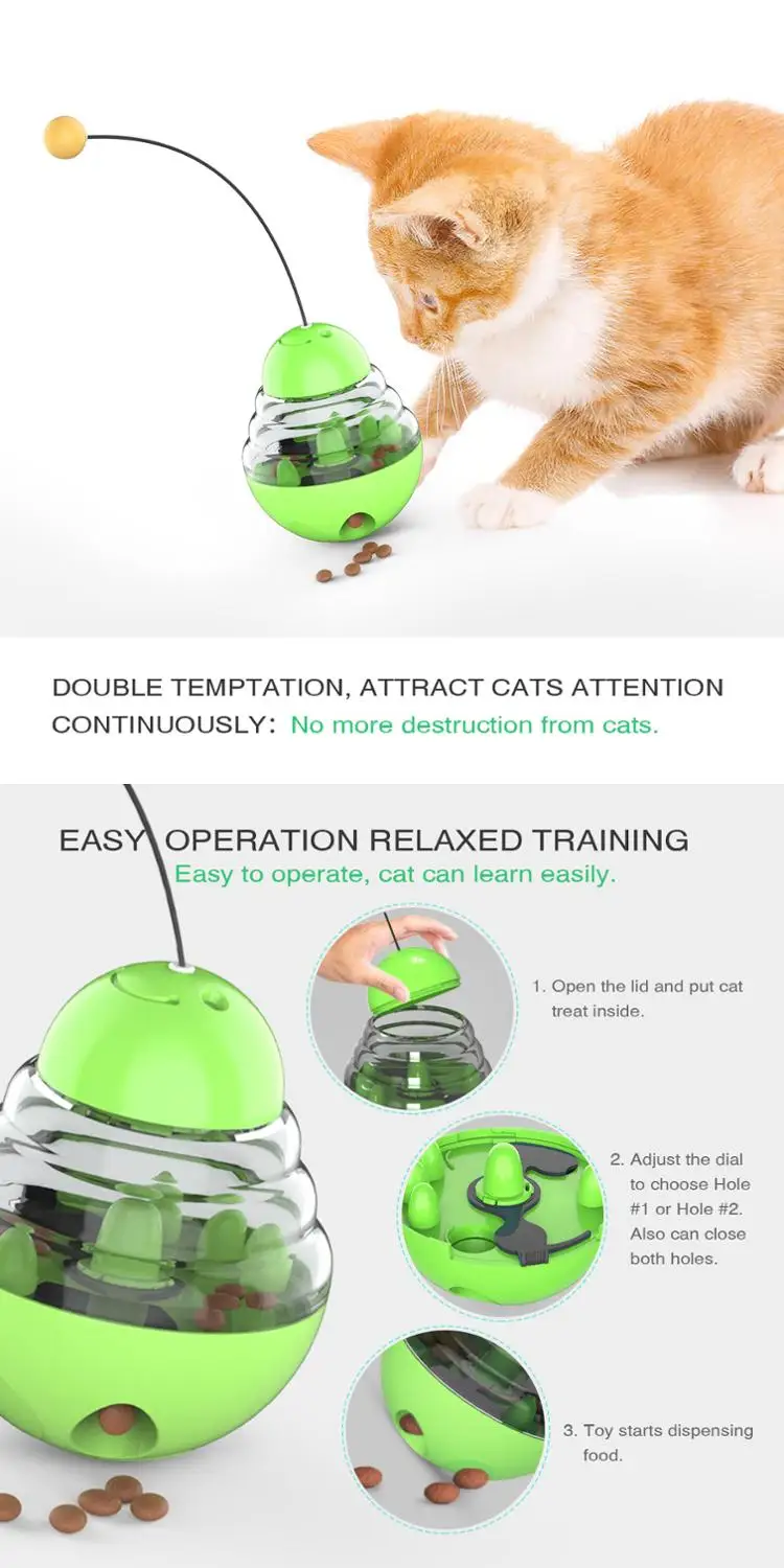 Популярная игрушка для кошек мяч развлечения кошки игрушечный зеленого цвета |