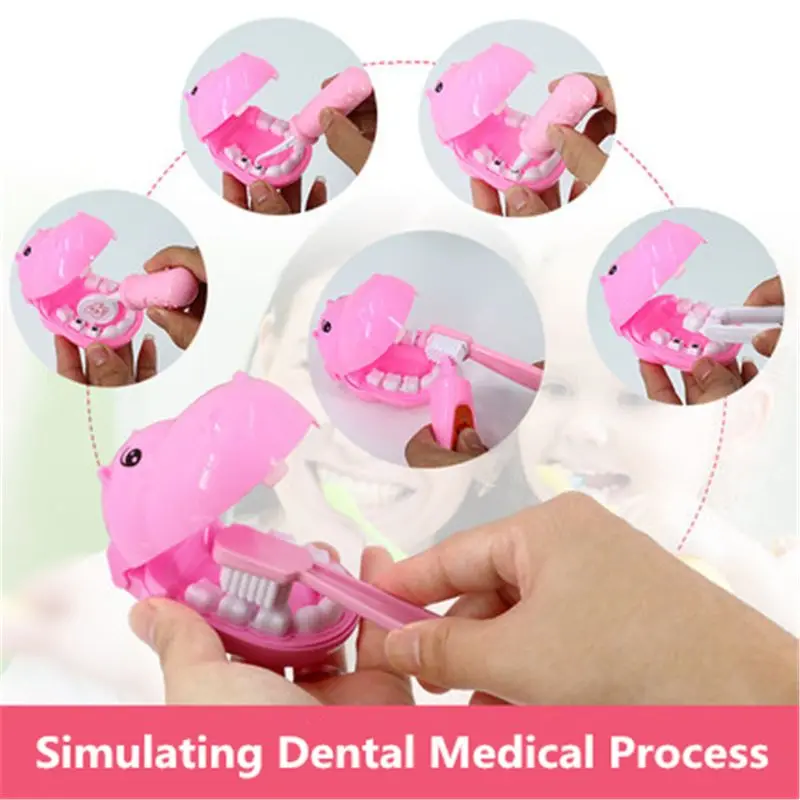 

44 Pcs/Set Girls Role Play Doctor Game Medicine Simulation Dentist Treating Teeth Pretend Play Toy For Toddler Baby Kids