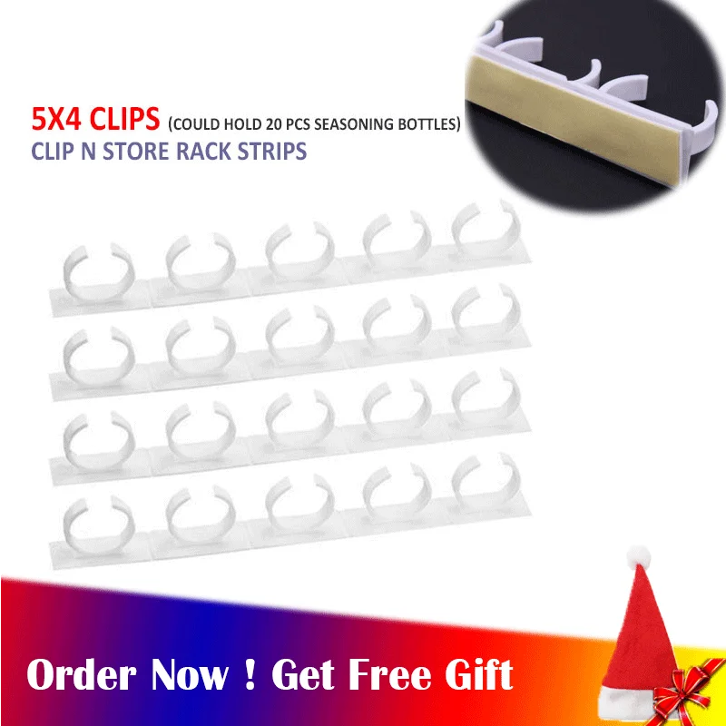 Держатель для специй 10/20 зажимов органайзер стойка легкая полка хранения бутылки