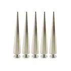 5 комплектов 10*55 мм серебряная пуля большой Шипы и заклепки с заклепками; Кожаные ботинки для женщин, сделай сам одежда в стиле панк из пятен Remaches Cuero заклепки для одежды