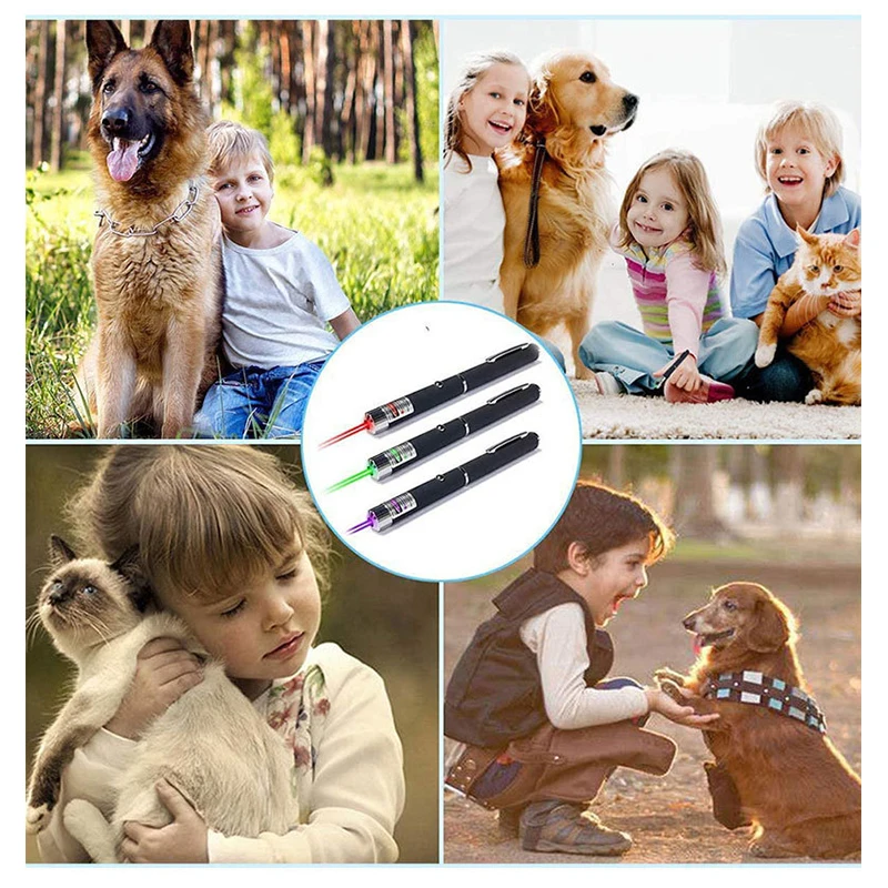 

LED Laser Pet Cat Toy 5MW Red Dot Laser Light Toy Laser Sight 530Nm 405Nm 650Nm Pointer MINI Laser Pen Interactive Toy with Cat