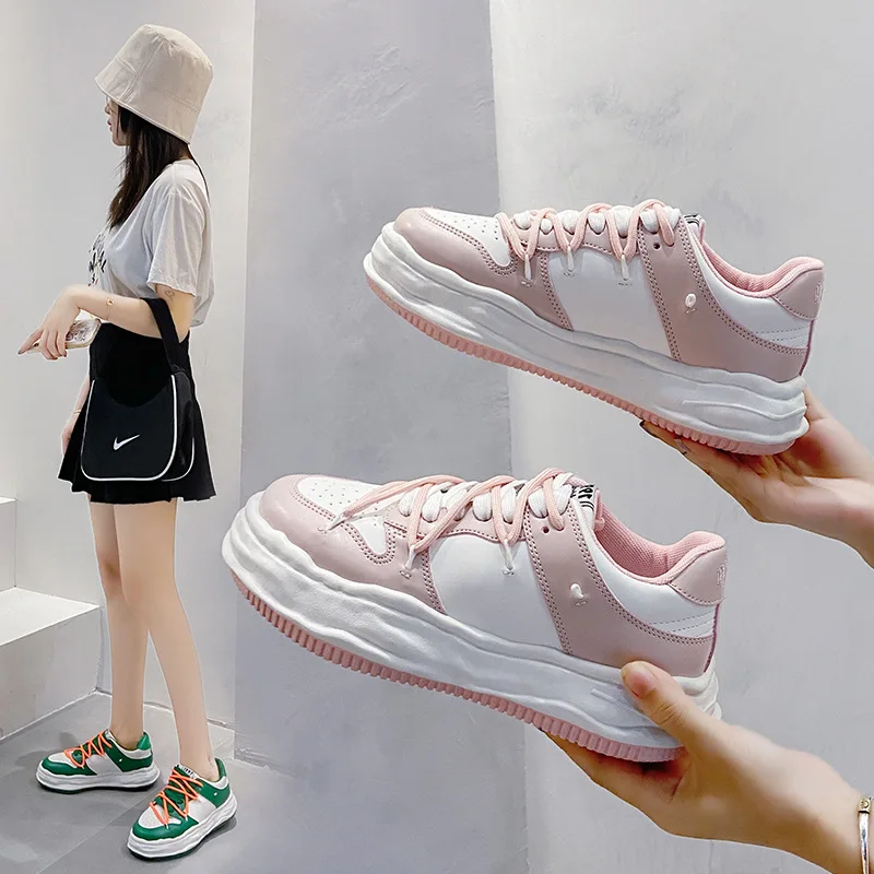 

2021 Summer women's low cut spring solid color breathable round toe casual shoes