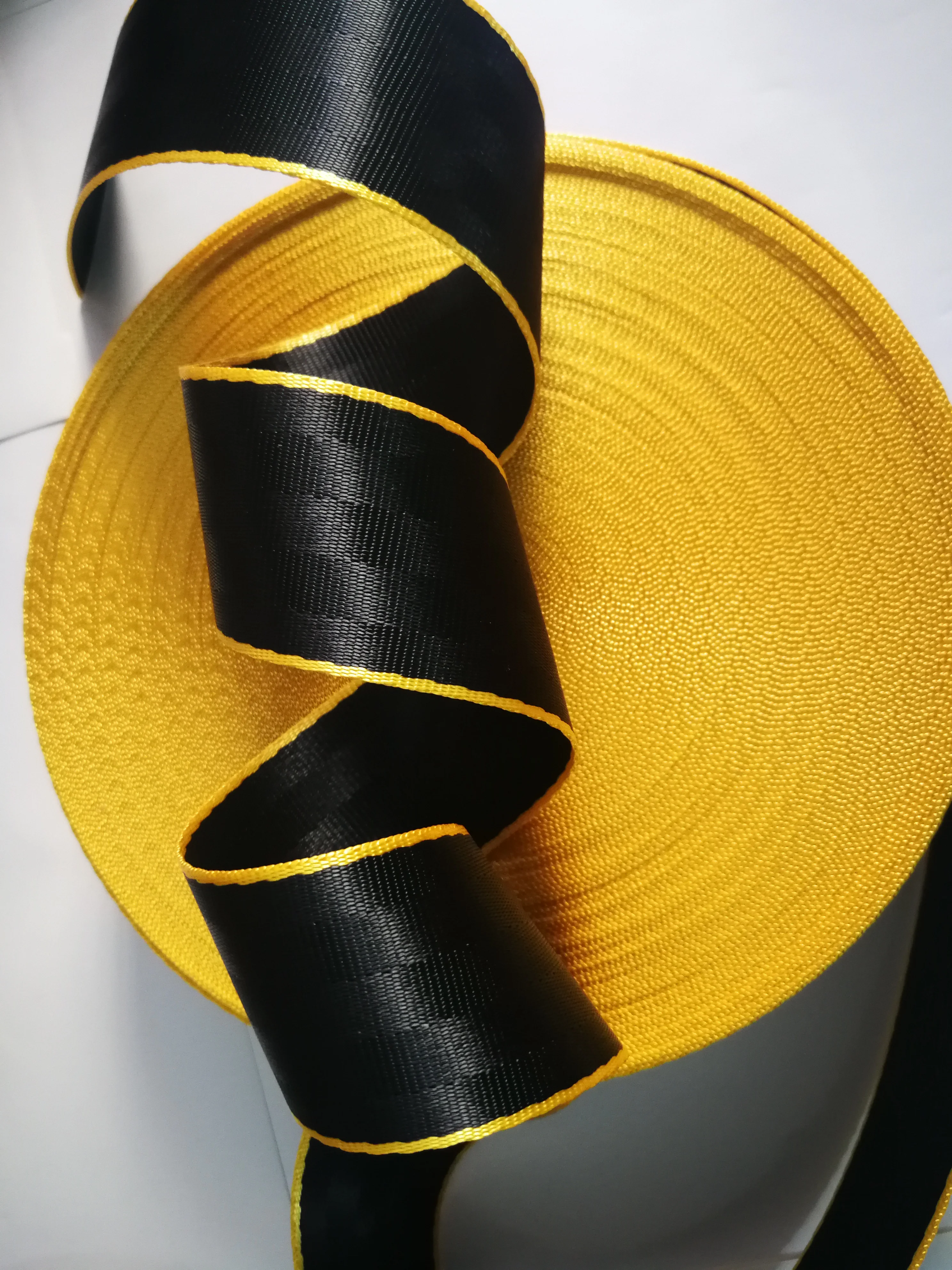 Автомобильный ремень безопасности XIMOOR, универсальная лента для ремня безопасности, 4-36 м, черно-желтого цвета, индивидуальная модификация