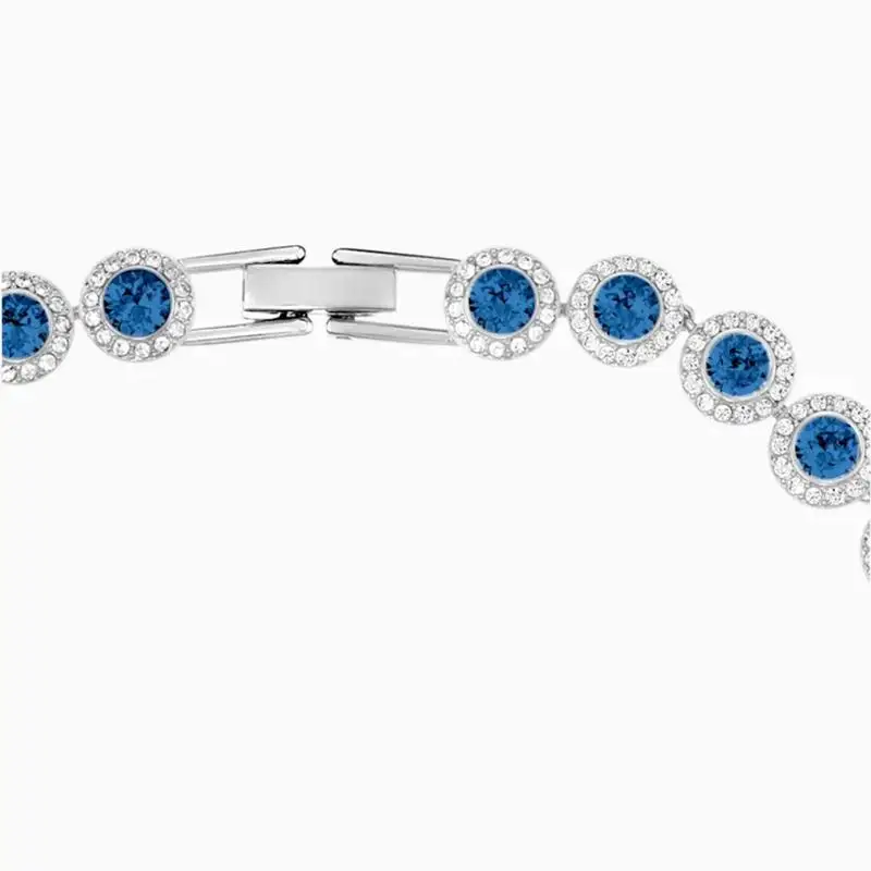 

2020 Fashion Jewelry SWA New ANGELIC Necklace Exquisite And Charming Blue Crystal White Gold Necklace Women Wild Luxury Romantic