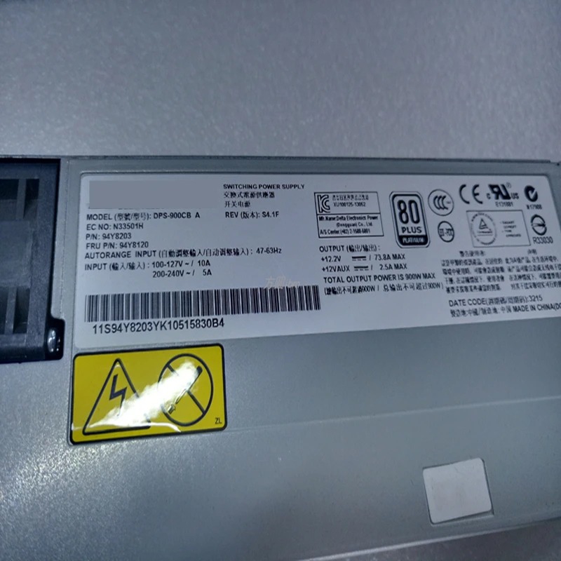 Новый оригинальный блок питания для IBM 3550 3650M4M5 X3850X6 900 Вт DPS-900CB A 43X3315 94Y8087 94Y8067 94Y8118