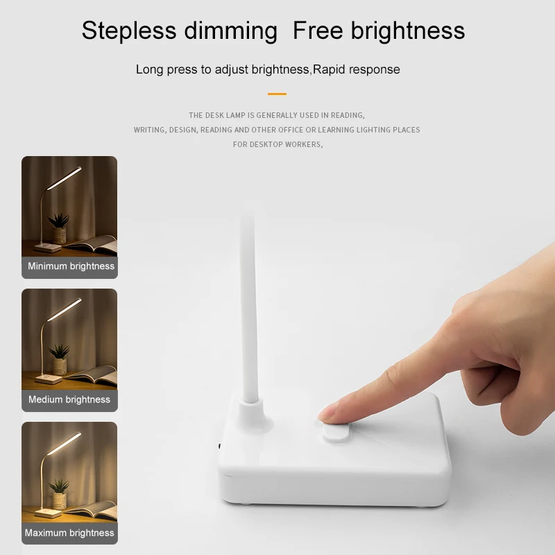 Новые настольные лампы реагирующие на прикосновения для гостиной гусиная шея