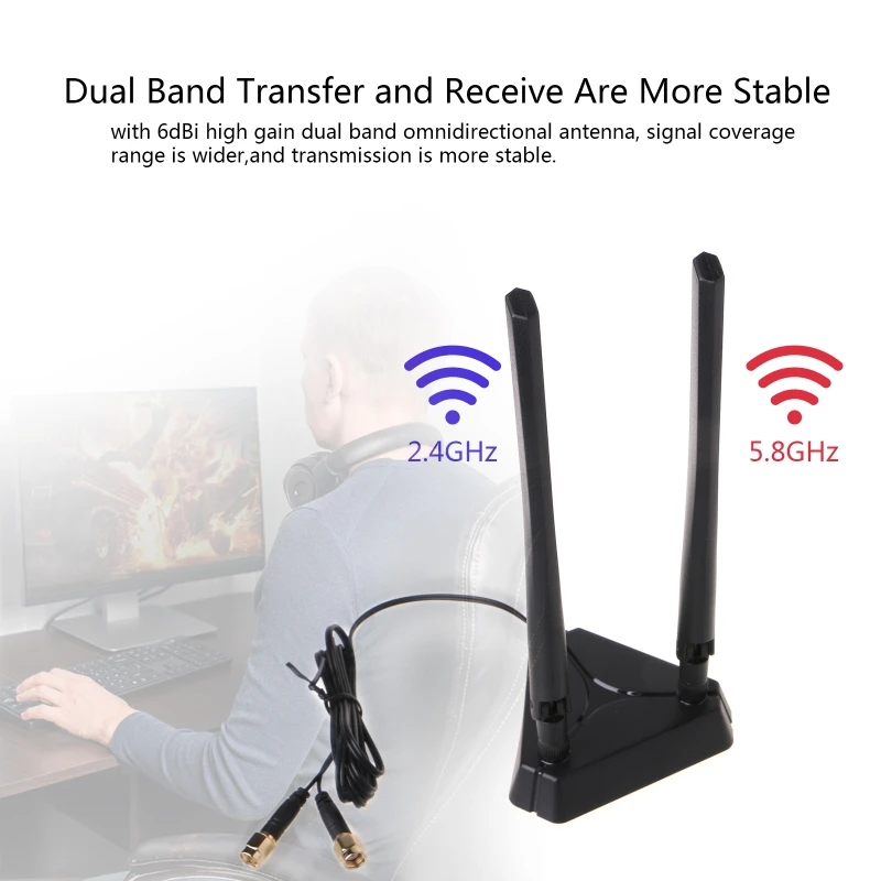 Всенаправленная антенна 360 градусов двухдиапазонная с высоким коэффициентом