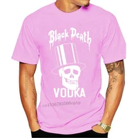 new 2021 popular black death vodka mens black t shirt s 3xl unisex loose fit tee shirt