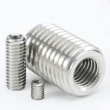 2pcs M2 M2.5 M3 M4 M5 M6 M8 M10 stainless steel 304 inside outside thread Adapter screw wire thread insert sleeve Conversion Nut