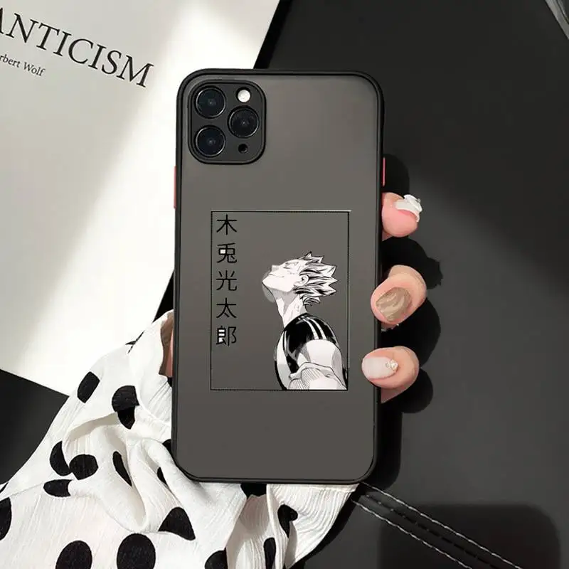 

Anime Oya Oya Oya Haikyuu Love Volleyball Phone Case matte transparent For iphone 7 8 11 12 plus mini x xs xr pro max cover