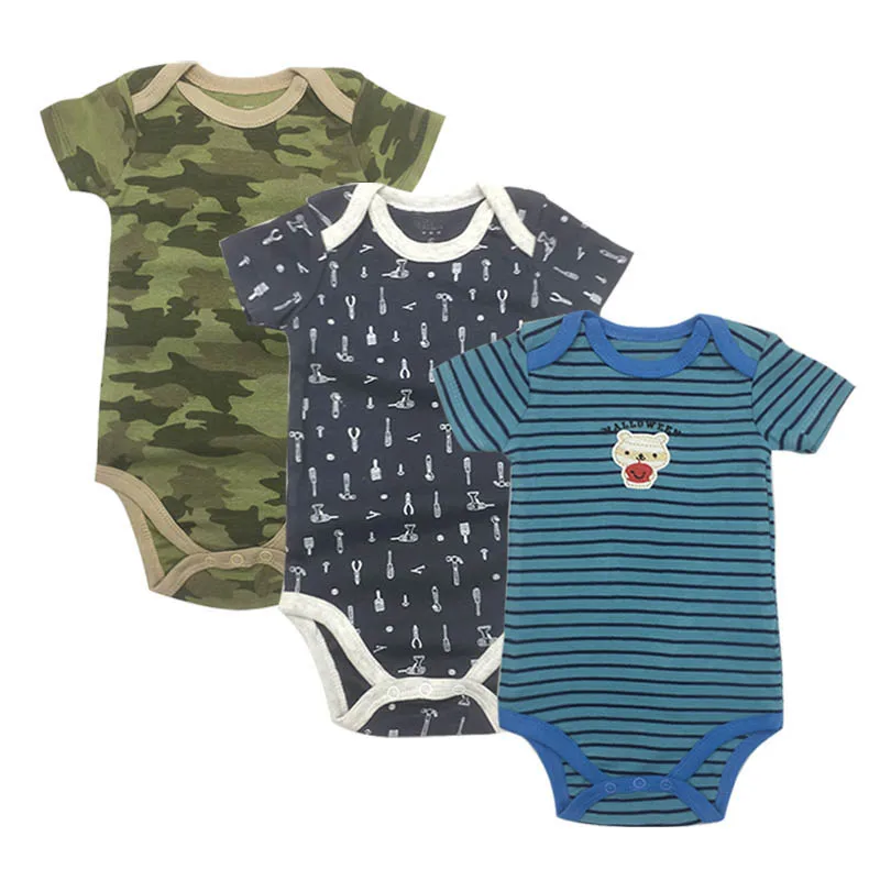 

Uniesx Newborn Baby Rompers Clothing 3Pcs/Lot Infant Jumpsuits 100%Cotton Children Roupa De Bebe Girls&Boys Baby Clothes