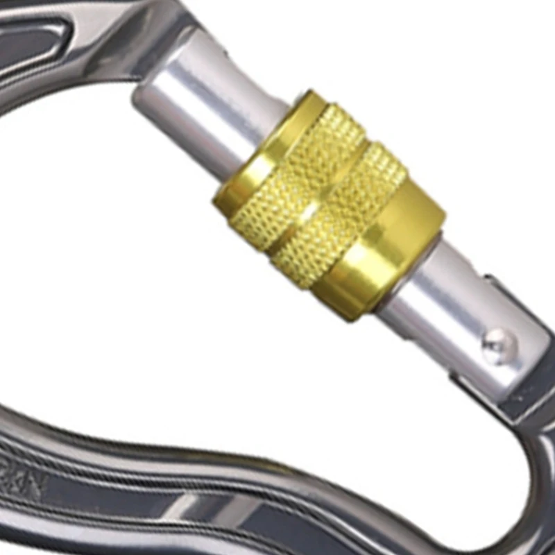 

Rock Climbing Lock Hook with Pulley Alloy Carabiner on for Mountain Emergency Safety Survival Tools