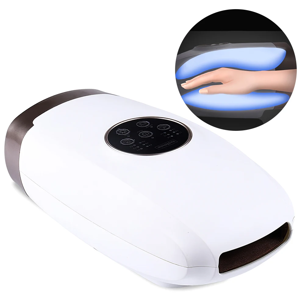 

Portable Air Compression Finger Head Massager New Electric Hand Massager Heating Vibration Massager 6 Massage Modes USB Charging