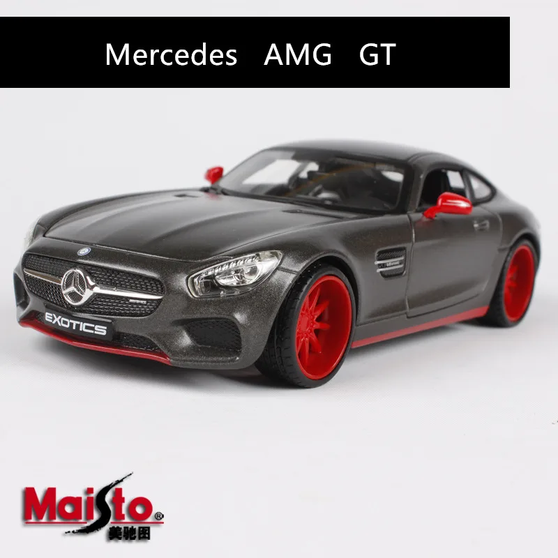 benz-amg gt Maisto 1:24 Mercedes-Benz AMG GTsimulation модель автомобиля из сплава украшение Коллекция игрушек инструменты подарок - Цвет: benz-amg gt