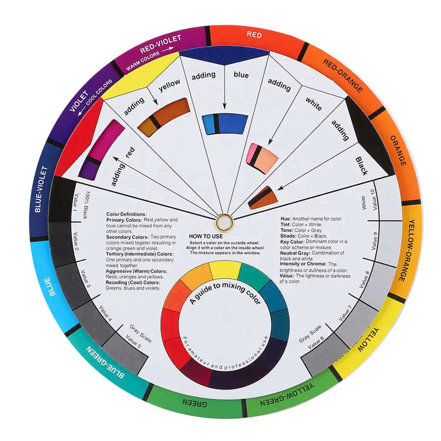 1/2/3 шт. цветное колесо для татуировок цветная доска смешивания цветов круглая s