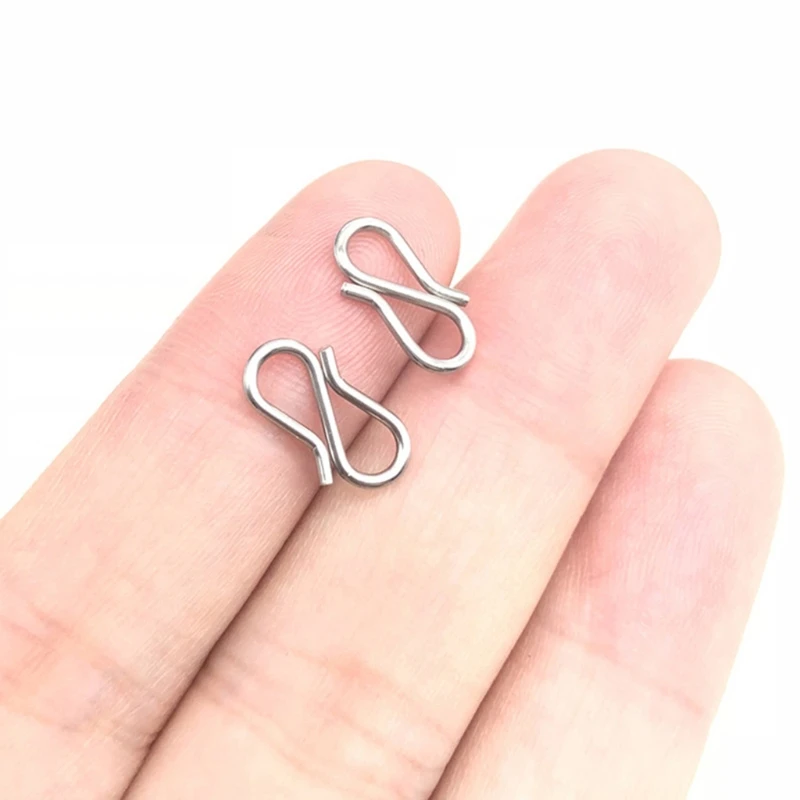 100 шт. застежка для ювелирных изделий S крючок антикварная S-образный браслет