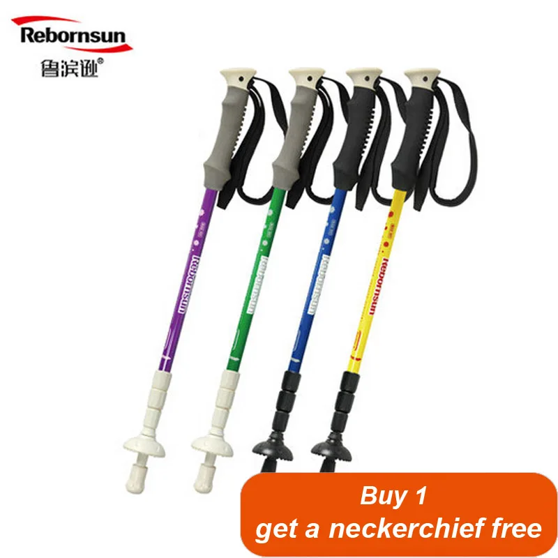 

Rebornsun Shiran T4T прямой походный полюс из углеродистой стали 53-125 см Телескопический ультра-светильник 4-секционная походная трость