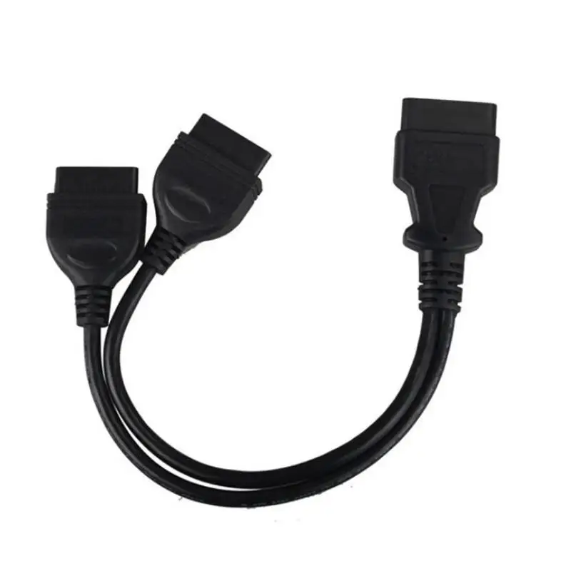 16 контактный Удлинительный кабель OBD II разветвитель 2 Y адаптер линия удлинения 30