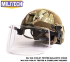 Militech Multicam OCC лайнер NIJ 3A IIIA Быстрый пуленепробиваемый шлем и козырек Набор сделок баллистический шлем пуленепробиваемая маска