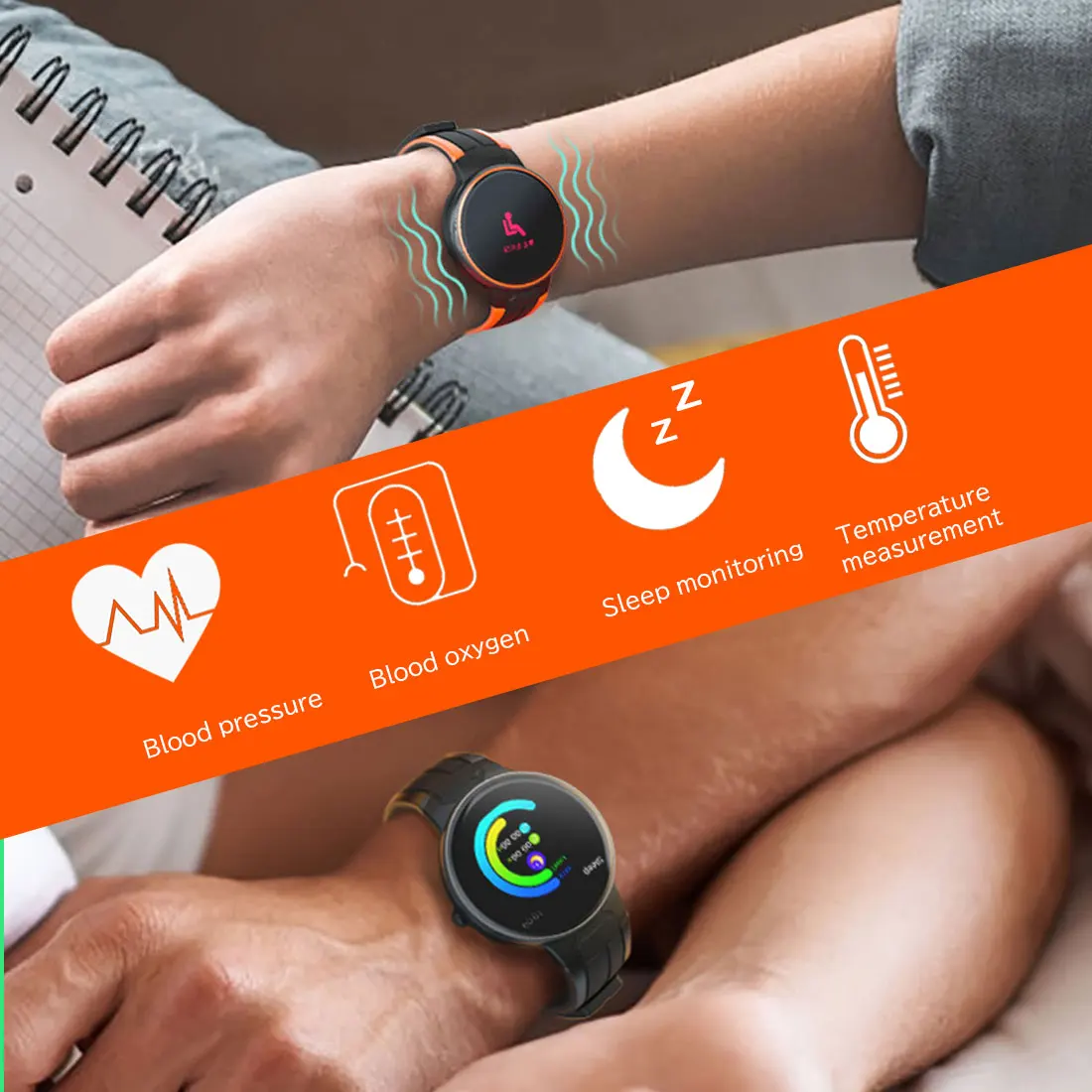 

Waterproof Smart Watch Round Smart Watches For Android Phones and iOS Phones Compatible With iPhone Samsung IP67